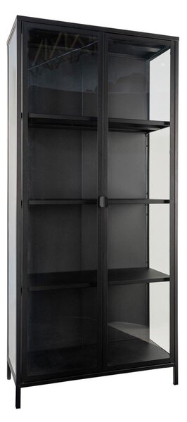 Czarna metalowa witryna 80x175 cm Brisbane – House Nordic