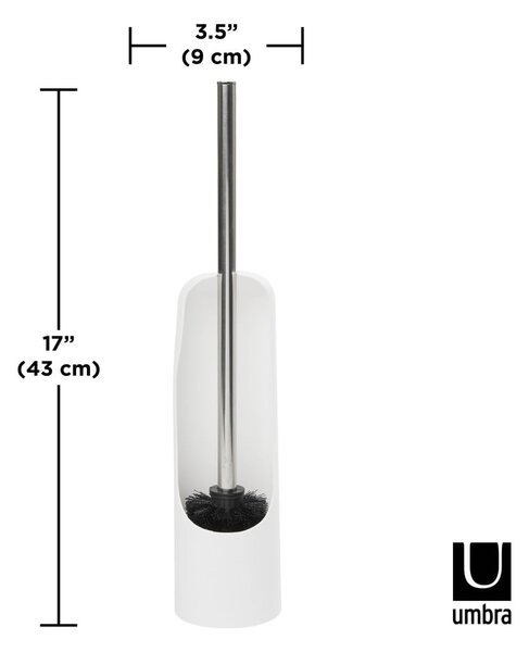 Biała plastikowa szczotka do WC Touch – Umbra