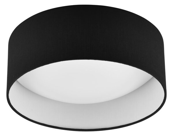 Czarna lampa sufitowa LED ø 30 cm Locarno – Reality