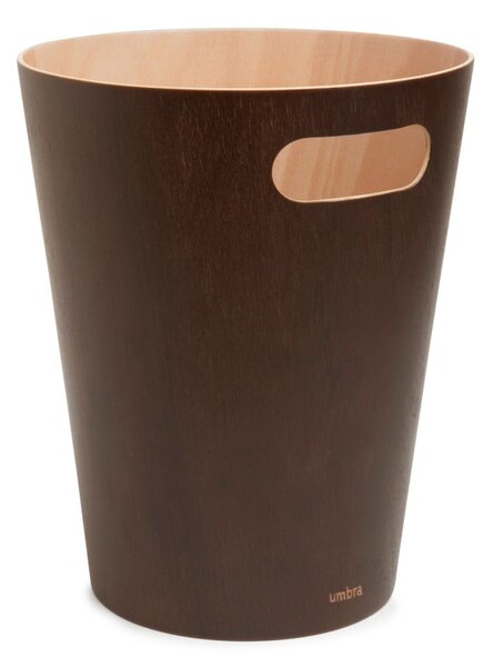 Brązowy biurowy kosz na śmieci 7,5 l Woodrow – Umbra