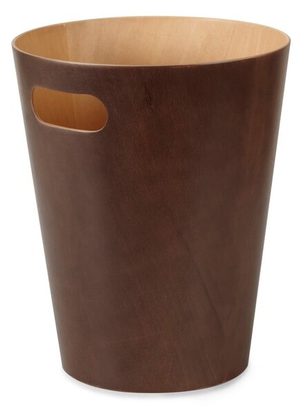 Brązowy biurowy kosz na śmieci 7,5 l Woodrow – Umbra