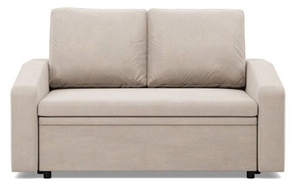 Sofa z funkcjÄ spania, BLOM, velvet, 148x87x90 cm, beÅ¼owy | TYLETEGOTU