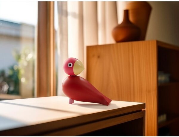 Figurka z litego drewna (wysokość 12,5 cm) Bird Flora – Kay Bojesen Denmark