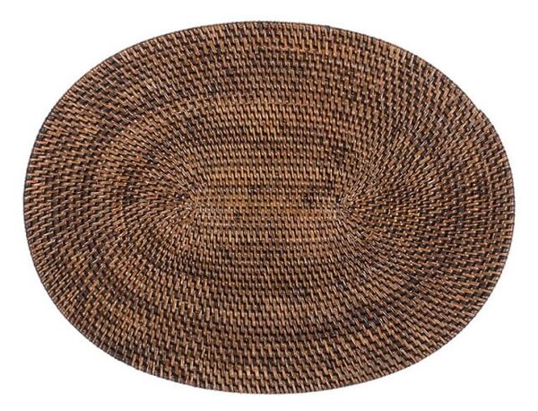 Brązowa rattanowa mata stołowa Tiseco Home Studio, 30x40 cm