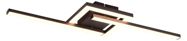 Czarna lampa sufitowa LED 16x54 cm Viale – Reality