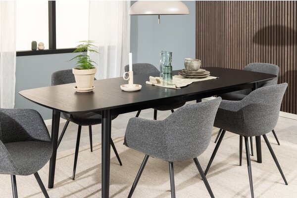 Rozkładany stół z blatem w dekorze dębu 90x219 cm Montreux – Actona