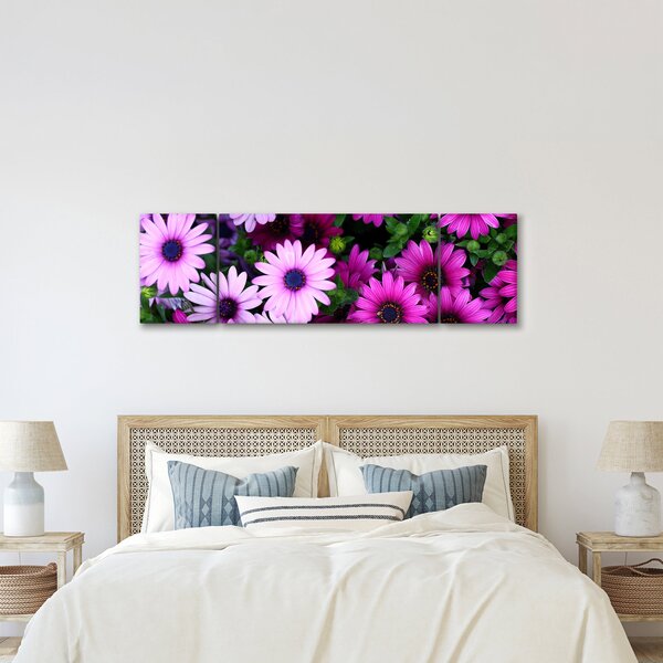 Obraz - Kwiaty (170x50 cm)