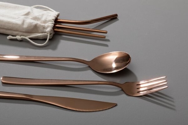 Sztućce ze stali nierdzewnej w kolorze miedzi 6 szt. Mimo – Premier Housewares