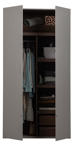 Szara szafa modułowa 110x210 cm Rens – WOOOD