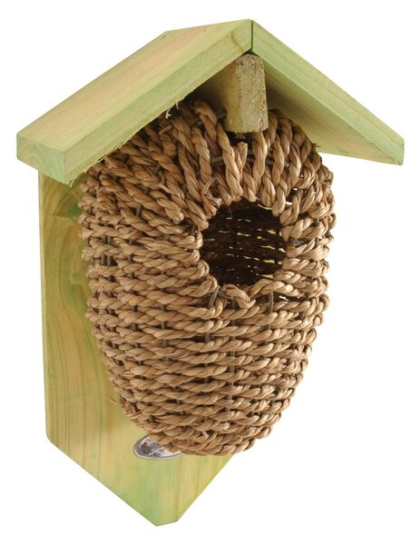Budka dla ptaków z trawy morskiej Esschert Design, wys. 26,2 cm