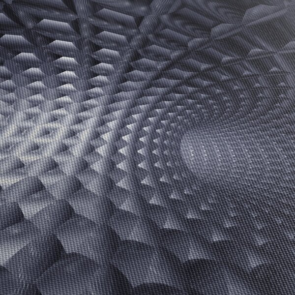 Obraz - Abstrakcja 3D (z zegarem) (90x30 cm)