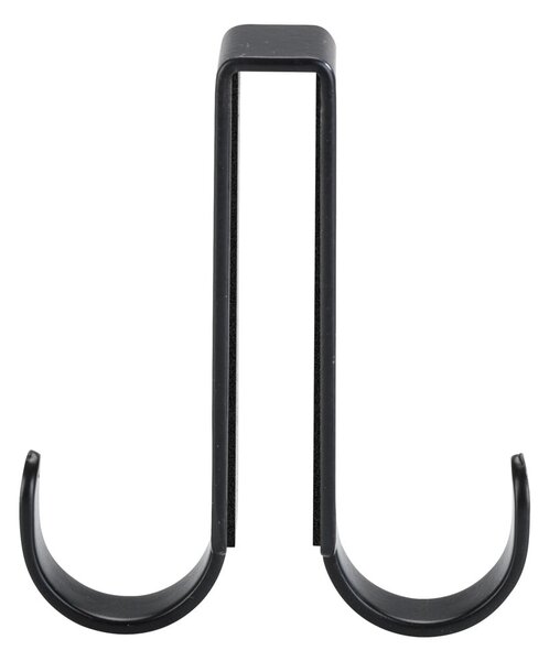 Czarny dwustronny haczyk na drzwiczki prysznica Wenko Vieste