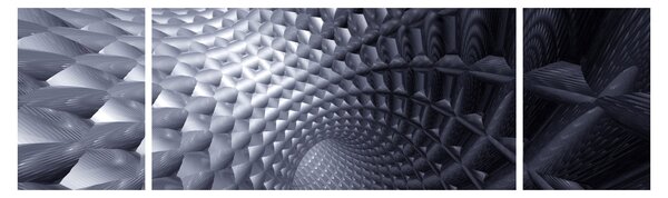 Obraz - Abstrakcja 3D (170x50 cm)