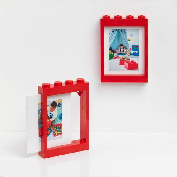 Czerwona ramka na zdjęcie LEGO®, 19,3x26,8 cm