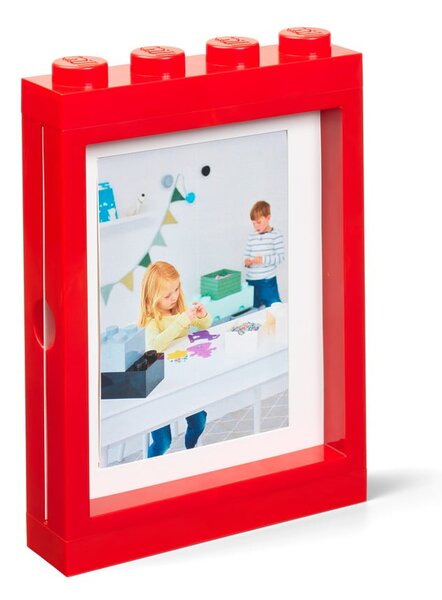 Czerwona ramka na zdjęcie LEGO®, 19,3x26,8 cm