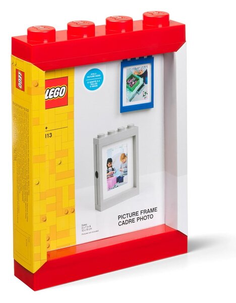 Czerwona ramka na zdjęcie LEGO®, 19,3x26,8 cm