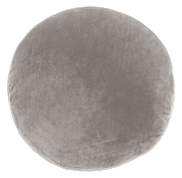 Szarobeżowa poduszka dekoracyjna z mikrowłókna Tiseco Home Studio Marshmallow, ø 40 cm