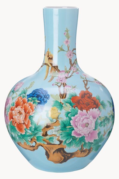 Ręcznie malowany wazon z porcelany Ball, W 57 cm