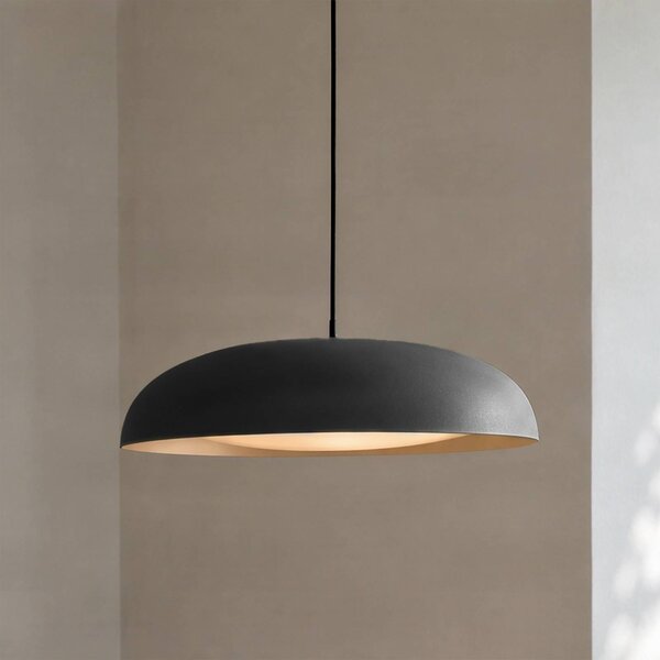 Lampa wisząca Florie Lindby, czarny, salon / jadalnia, metal, nowoczesny