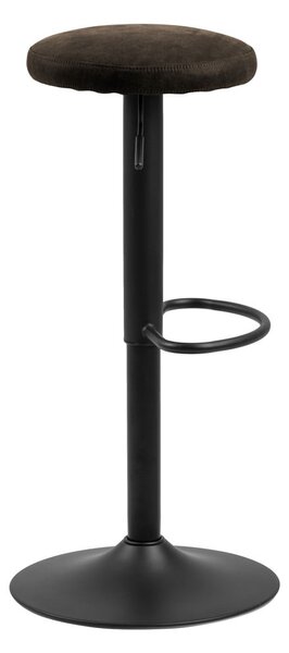 Szary tapicerowany hoker z regulowaną wysokością (wysokość siedziska 62 cm) Finch – Actona