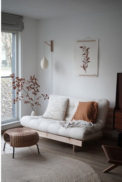 Szara rozkładana sofa 140 cm Roots – Karup Design