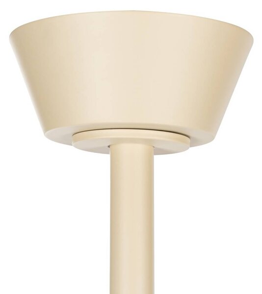 Wentylator sufitowy LED Lindby Orasu, Ø 107 cm, beżowy, CCT Orasu, kremowy / amber, salon / jadalnia, metal, nowoczesny