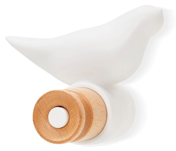 Biały haczyk ścienny Bonami Essentials Bird