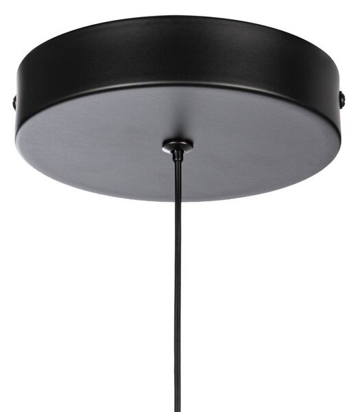 Lampa wisząca Florie Lindby, czarny, salon / jadalnia, metal, nowoczesny