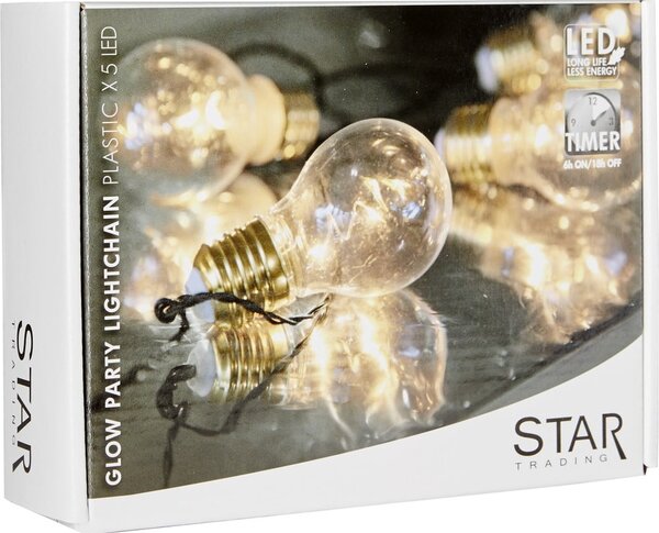 Biała girlanda świetlna LED Star Trading Glow, dł. 1 m