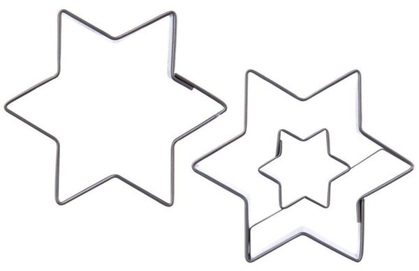 Wykrawacz do ciastek stalowy gwiazda 6,3 cm 2 szt