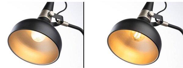 Paulmann Lampa stołowa Juna STYLE, czarny, salon / jadalnia, metal, nowoczesny