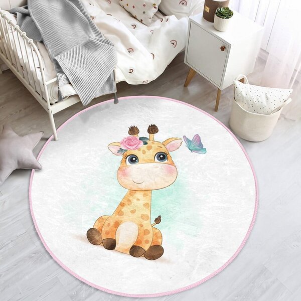 Biały dywan dziecięcy ø 120 cm Comfort – Mila Home