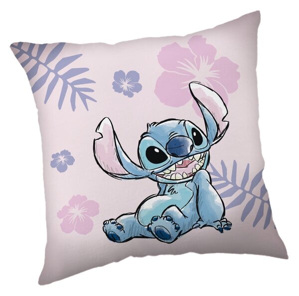 Polarowa poduszka dziecięca 40x40 cm Lilo a Stitch "Pink" – Jerry Fabrics