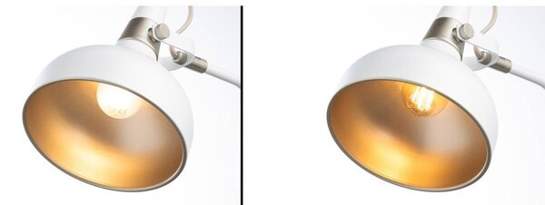 Paulmann Lampa stołowa Juna STYLE, biały / opal, salon / jadalnia, metal, nowoczesny
