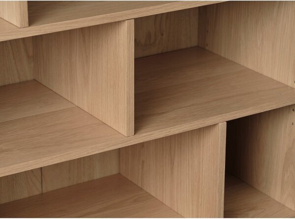 Regał w dekorze dębu 140x90 cm Ponza – Unique Furniture