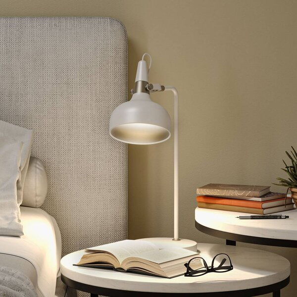 Paulmann Lampa stołowa Juna STYLE, biały / opal, salon / jadalnia, metal, nowoczesny