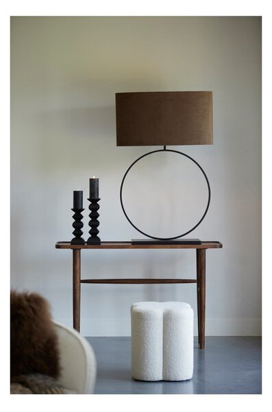Brązowa konsola z litego drewna akacjowego 30x120 cm Qiano – Light & Living