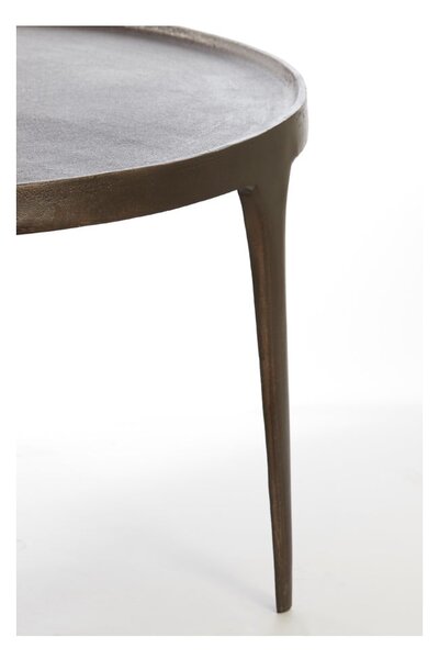 Brązowe okrągłe stoliki zestaw 2 szt. ø 75 cm Tobias – Light & Living