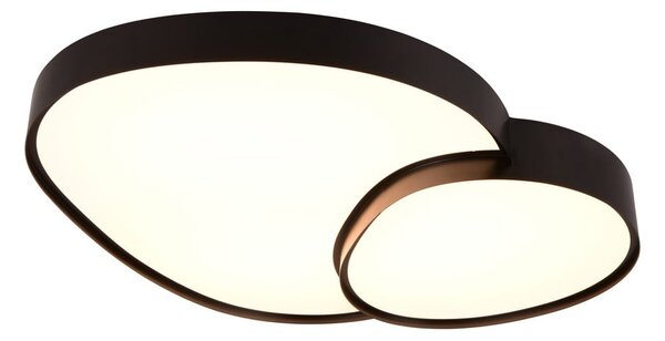Czarna lampa sufitowa LED 63.5x77 cm Rise – Trio