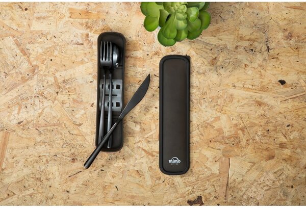 Czarne sztućce ze stali nierdzewnej 3 szt. Mimo – Premier Housewares