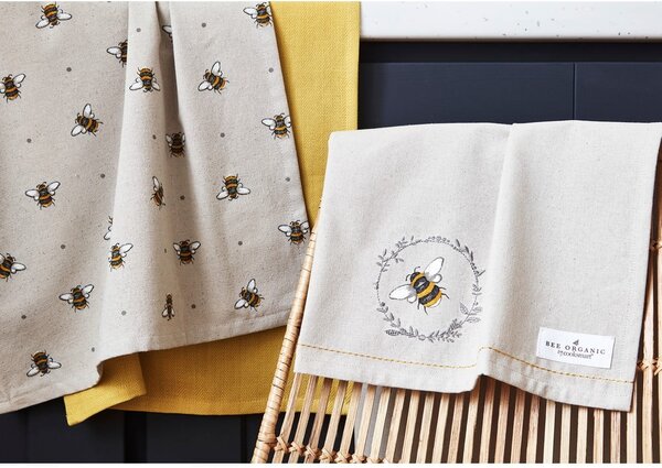 Bawełniane ścierki zestaw 3 szt. 45x65 cm Bumble Bees – Cooksmart ®