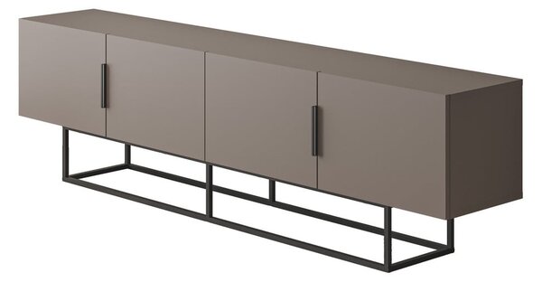 Szarobeżowa szafka pod TV 200x55 cm Titan – Marckeric