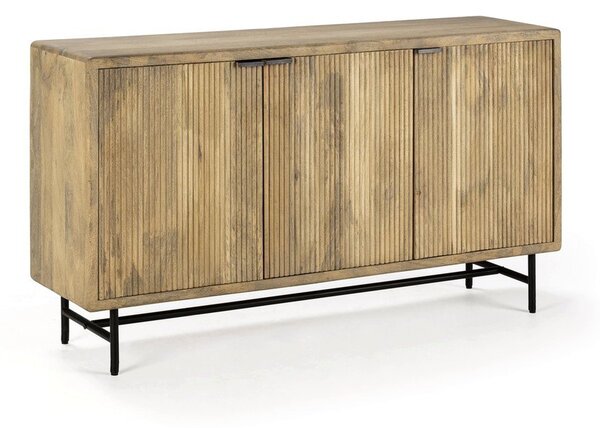 Komoda z litego drewna mango w naturalnym kolorze 150x85x40 cm Mundra – MOME