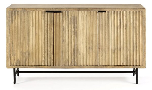 Komoda z litego drewna mango w naturalnym kolorze 150x85x40 cm Mundra – MOME