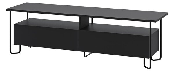 Czarna szafka pod TV 150x45 cm Dilly – Marckeric
