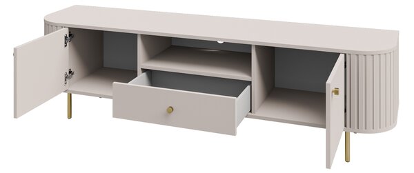 Szafka RTV Lento 181 cm z szufladą - beż piaskowy