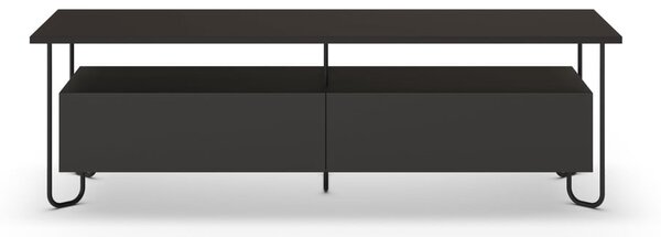 Czarna szafka pod TV 150x45 cm Dilly – Marckeric