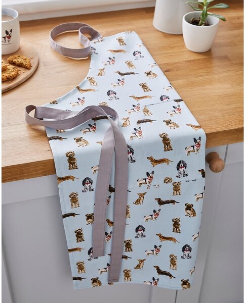 Bawełniany fartuch Cooksmart ® Curious Dogs