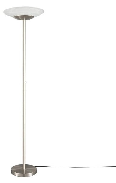Lampa stojąca LED Ragna Lindby, możliwość ściemniania, aluminiowy / szary / cynkowy, salon / jadalnia, szkło, nowoczesny