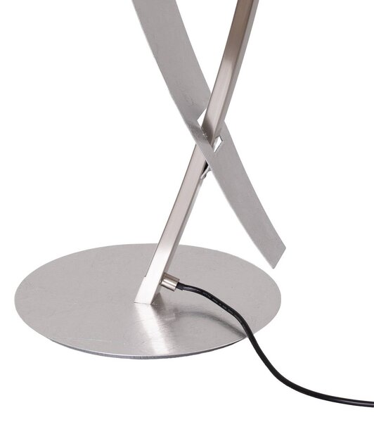 Lampa stojąca LED Marija Lucande, możliwość ściemniania, chromowy / srebrny, salon / jadalnia, metal, nowoczesny